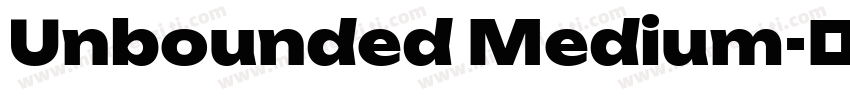 Unbounded Medium字体转换